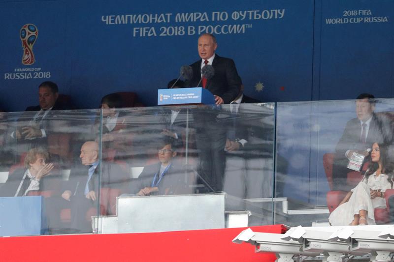 El presidente de Rusia, Vladimir Putin, declaró inaugurado el Mundial 2018
