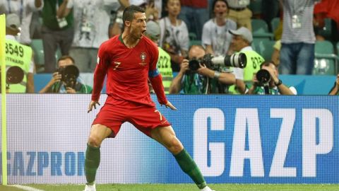 Cristiano Ronaldo hizo tres goles en el empate 3-3 de Portugal con España