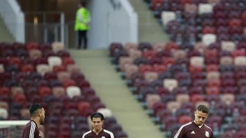 La selección mexicana entrenó este sábado en el estadio Luzhniki
