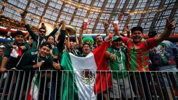 Los mexicanos hicieron el grito en el partido contra Alemania. EFE