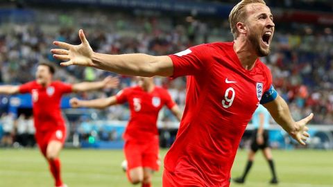 El inglés Harry Kane celebra uno de sus goles en Rusia 2018. (Foto: EFE/EPA/FRANCIS R. MALASIG)