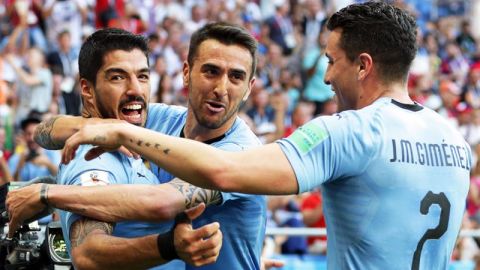 Uruguay logró calificar a octavos de final de Rusia 2018. (Foto: EFE/EPA/KHALED ELFIQI)