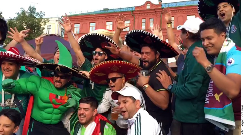 Afición mexicana amaga con hacer el grito de "¡Ehhh p...!" en el Mundial de Rusia