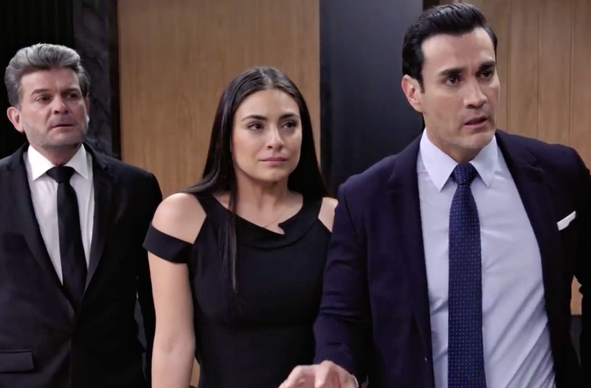 Sergio Basañez, Ana Brenda y David Zepeda en final de "Por amar sin ley"