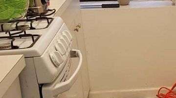 Una de las cocinas convertidas en dormitorio
