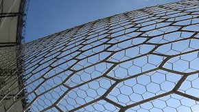Una de las porterías del estadio Mineirao, donde Brasil fue eliminado por Alemania en 2014.  (Foto: DOUGLAS MAGNO/AFP/Getty Images)