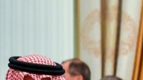 Vladimir Putin y el príncipe  Mohammed bin Salman. YURI KADOBNOV/AFP/Getty Images