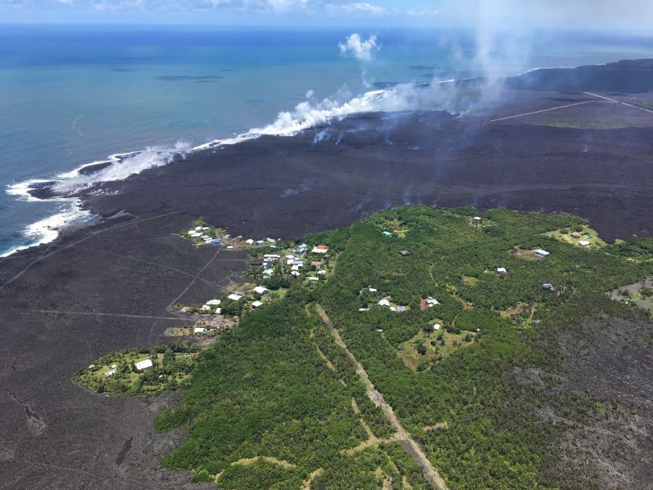 La lava del volc n Kilauea sepulta un barrio entero en 