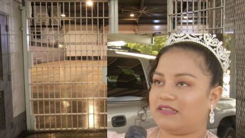 La joven decidió honrar a su padre detenido celebrando de esta forma