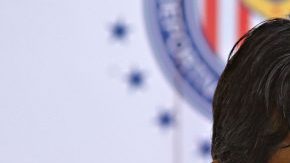 Cardozo, durante su presentación como nuevo entrenador de Chivas. (Foto: Imago7/Jorge Barajas)