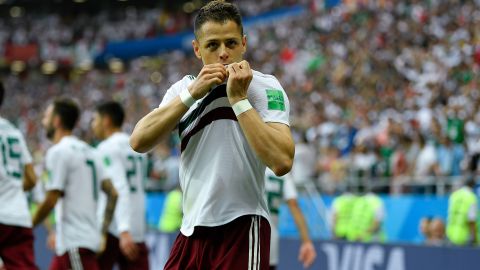 "Chicharito" llegó a cuatro goles en Mundiales en su cuenta personal