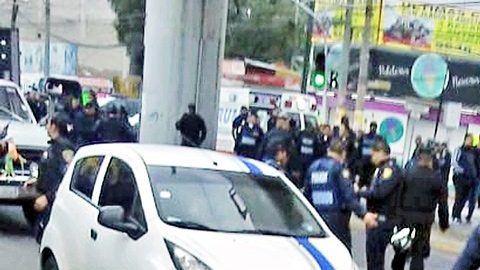 Operativo antinarco en la Ciudad de México.