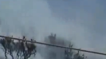El fuego avanzó por los matorrales.