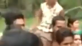 Pitón trata de estrangular a guardabosques