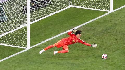 El momento del gol de Neymar. EFE