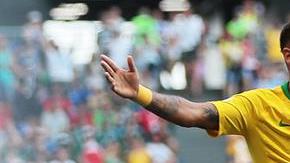 Neymar brilló contra México. EFE