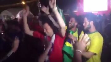 Aficionados argentinos y brasileños protagonizaron un conato de bronca en un FanFest