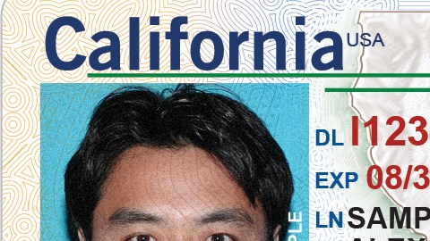 Licencia de manejo  no apegada a los requisitos de la ley Real ID. (Foto suministrada DMV).