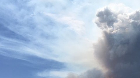 El fuego estalló en el Bosque Nacional de San Bernardino.