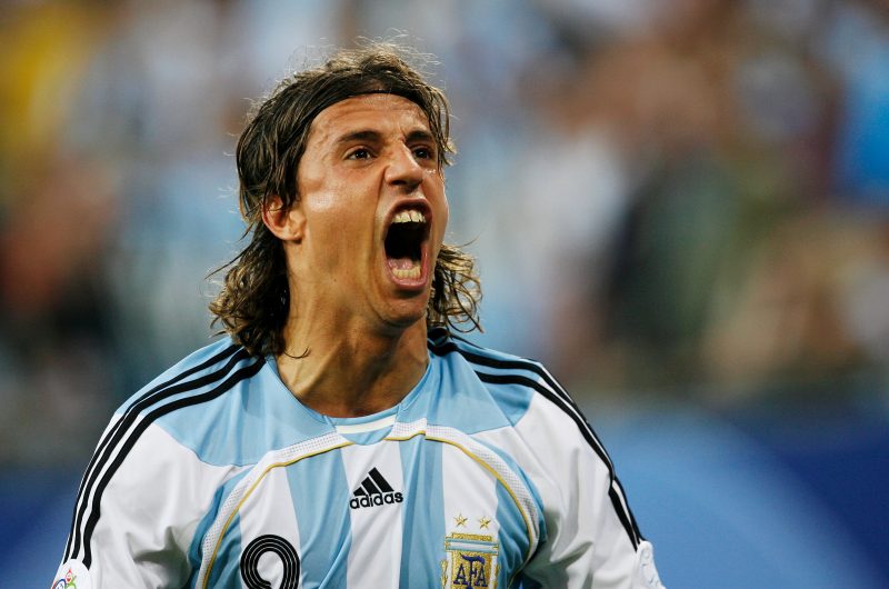 El legendario Hernan Crespo con la camiseta de la selección argentina.  (Foto: Shaun Botterill/Getty Images)