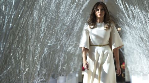 En 2017, Melania Trump también se hizo responsable de la decoración navideña.