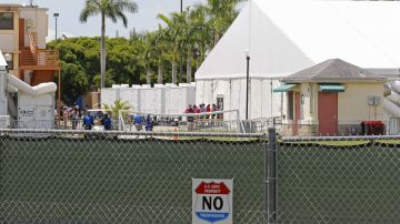 Centro de detención temporal para niños no acompañados en Homestead, Florida.