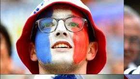 Hinchas de Francia y Bélgica. Getty Images