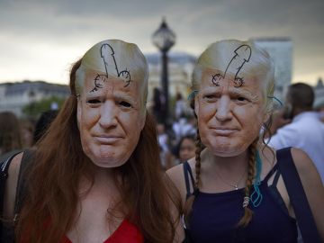 Fuertes protestas contra Trump sacuden a Londres