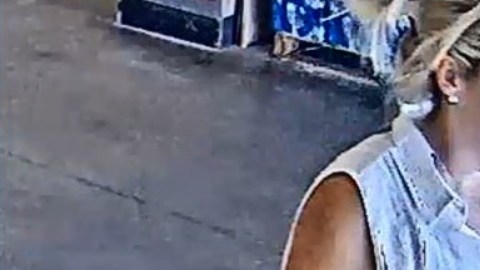 Las cámaras de seguridad de Home Depot captaron a la sospechosa.