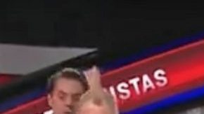 Una leyenda de la TV mexicana fue 'homenajeada' en la despedida de Rusia en TV Azteca.