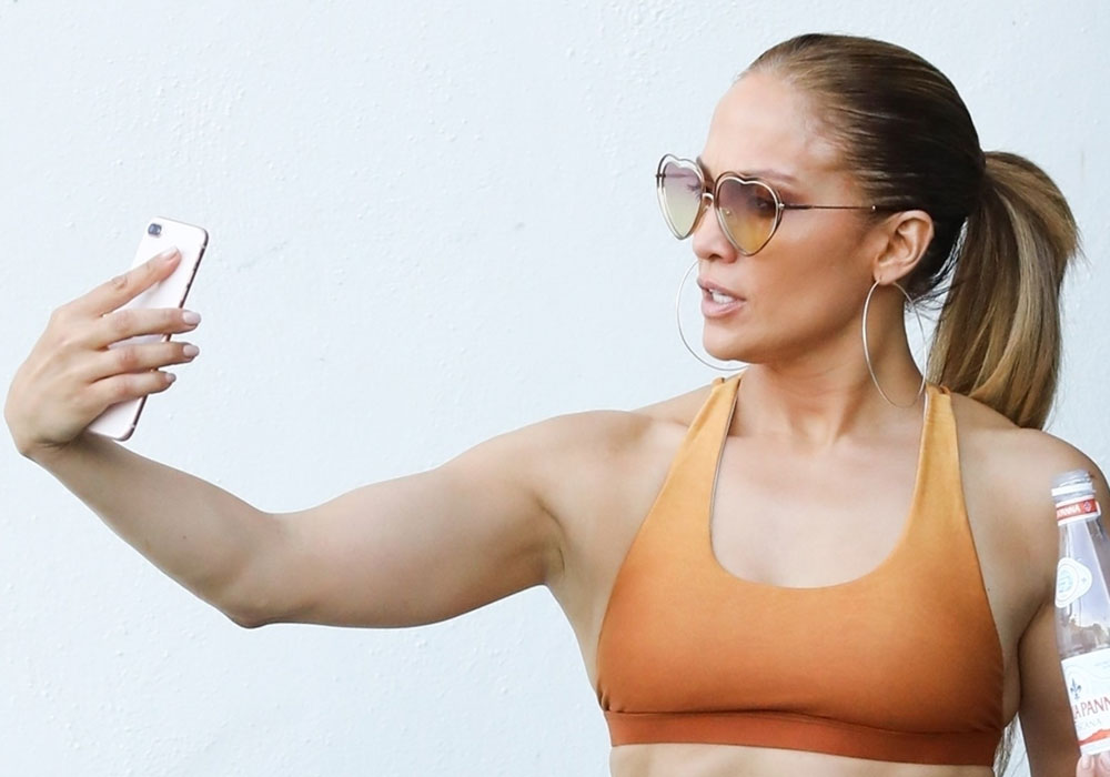 Jennifer Lopez en California.