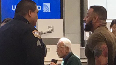 El incidente ocurrió en la puerta 72 del vuelo de United Airlines.