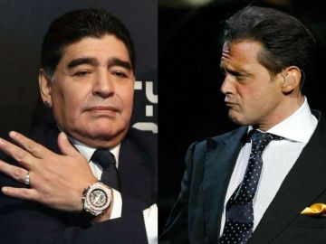Maradona y Luis Miguel.