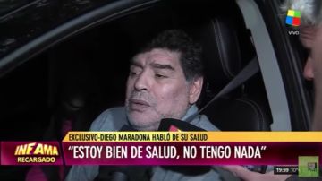 Maradona ofreció una entrevista en aparente estado de ebriedad