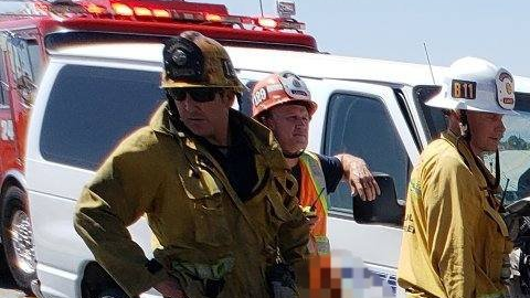 El accidente ocurrió cerca de N. Sierra Highway y E. Avenue M.