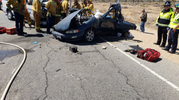 El accidente ocurrió cerca de N. Sierra Highway y E. Avenue M.