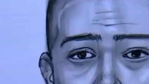 Boceto de una persona de interés en el caso.