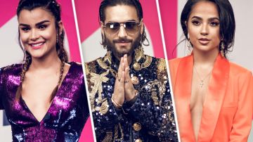 Clarissa Molina, Maluma y Becky G en los Premios Juventud 2018