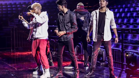 CNCO ensayando para Premios Juventud 2018 / Cortesía: Univision