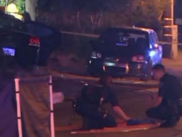 Las autoridades acordonaron la escena del crimen durante varias horas.
