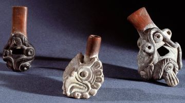Los silbatos aztecas pudieron tener usos religiosos.