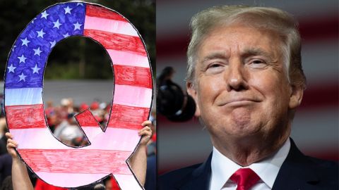 Trump nunca ha hablado de manera directa sobre QAnon.