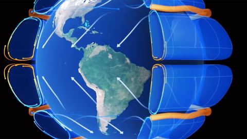 Animación sobre la generación de los vientos en el planeta.