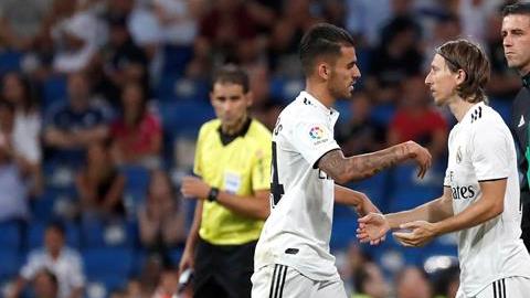 El croata del Real Madrid Luka Modric entró de cambio durante el Real Madrid - Getafe CF. (Foto: EFE/Kiko Huesca)