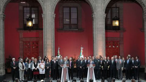 Los equipos de trabajo estuvieron en el Palacio Nacional.