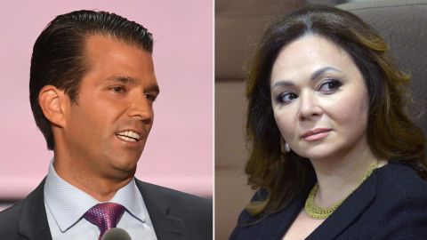 Donald Trump Jr. y Natalia Veselnitskaya se reunieron en junio de 2016.