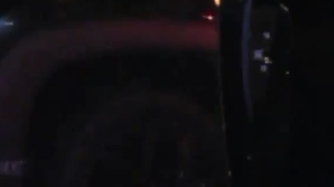 Parece que el vehículo fue alcanzado por error.