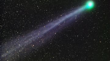 Una imagen del cometa C/2014, similar a "Incredible Hulk".