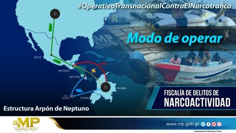 El cártel Arpón de Neptuno mueve drogas desde Colombia a EEUU.