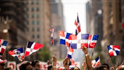 “Junior” estuvo presente en el Desfile Dominicano de este pasado domingo.